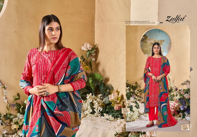 Tania Vol 5 By Zulfat Cotton Printed Dress Material Wholesale Clothing Suppliers In India
